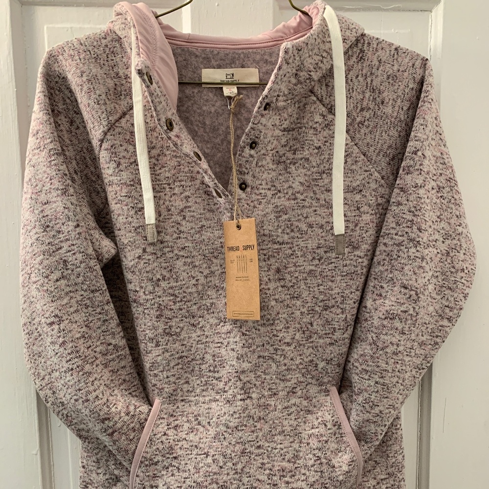Thread & Supply Dillon Pullover RARE Rose Color